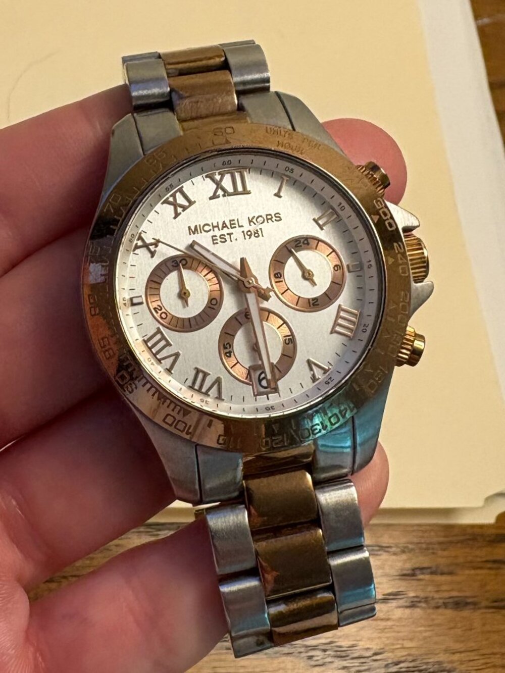 Michael Kors Two-tone (Rose Gold & Silver) Women's Watch